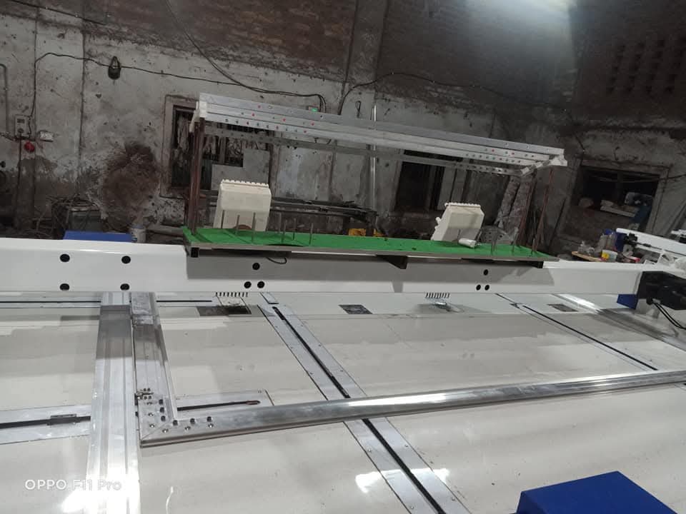 TWO HEAD FOLDING EMBROIDERY MACHINE