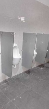 Urinal Partition Panels Compact Laminate Easy Clean - Color: White