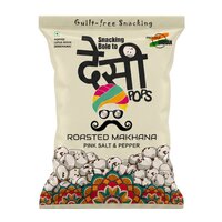 Pink Salt And Pepper Roasted Makhana - Color: White