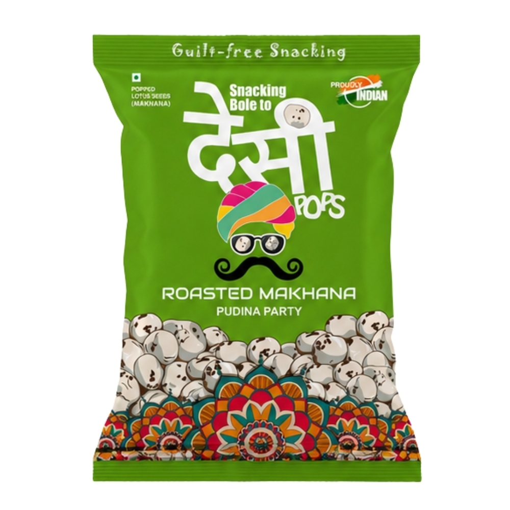 Pudina Party Roasted Makhana - Broken (%): <0.5%
