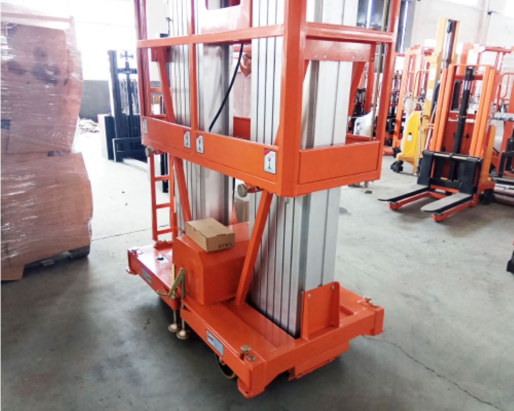 Aerial Work Platform Double Mast - Color: Orange