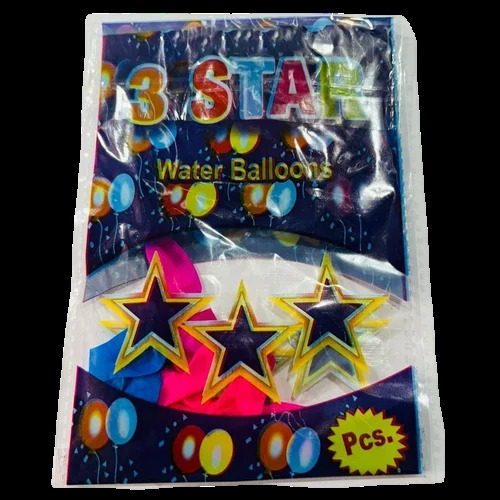 3 Star Water Balloon - Color: Multicolor