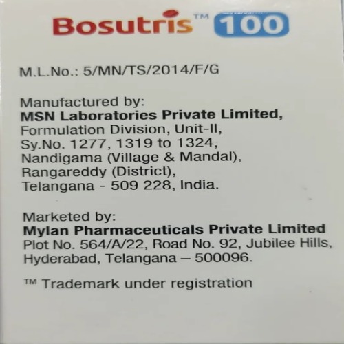 Bosutris 100 mg Tablet