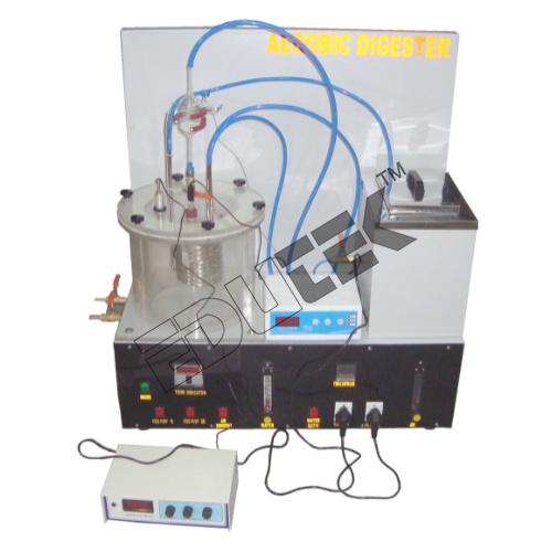 Aerobic Digester - Porous Plastic Reactor Vessel, 2 Gallon Capacity | Engineering Training Equipment, Pid Temperature Control, Ph & Dissolved Oxygen Monitoring, Removable Liners, Gravity Discharge