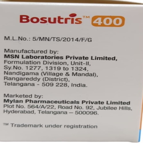 Bosutris 400 mg Tablet