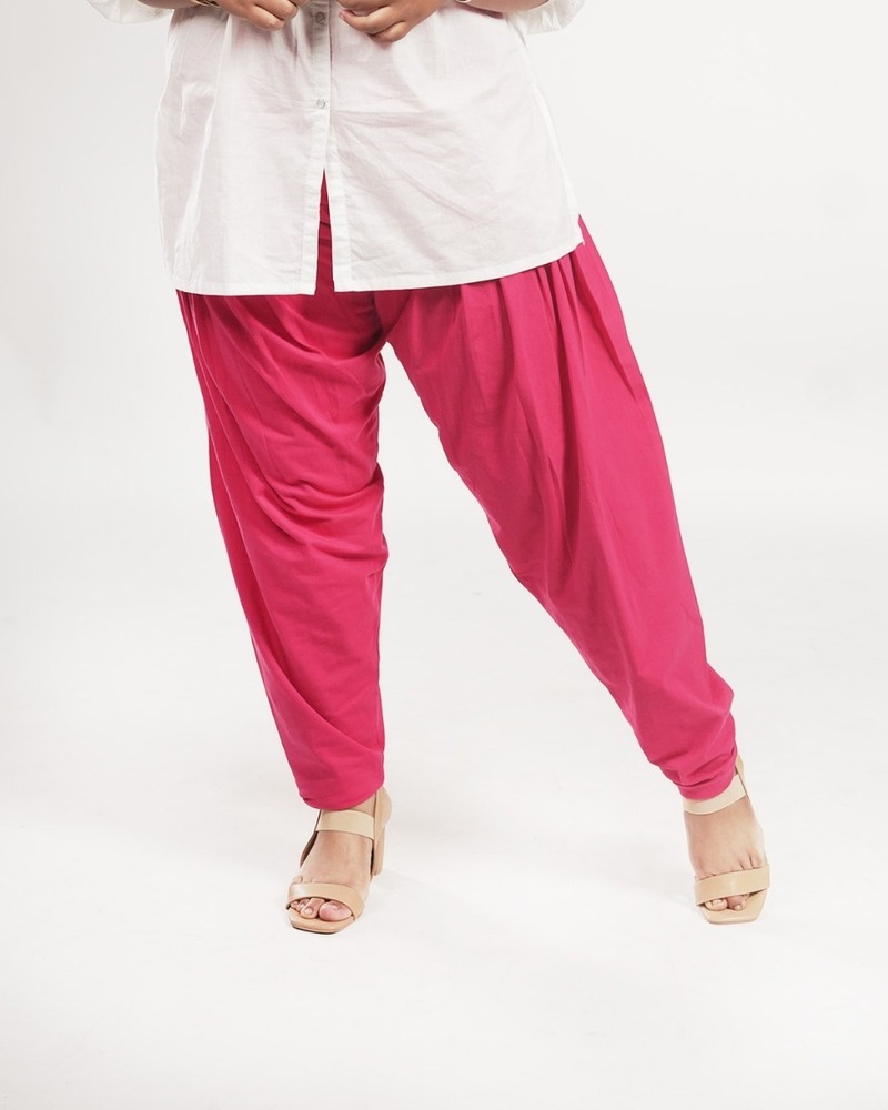Pink Color Patiala Salwar - Lining Type: Unlined