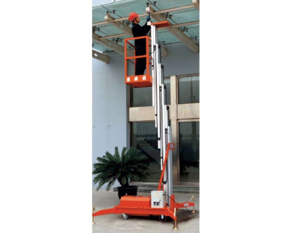 Heavy Duty Single Mast Aerial Work Platform - Attributes: Durable