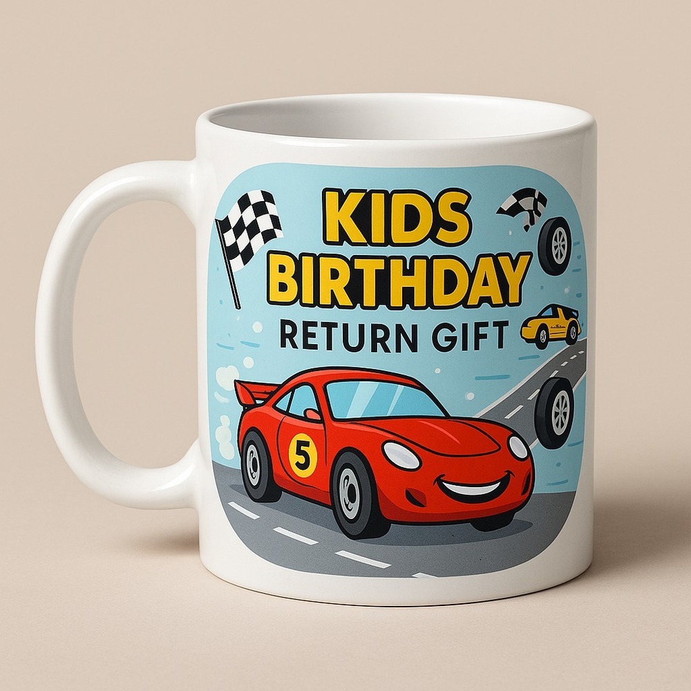 Custom Car Theme Coffee Mug - Color: Different Available