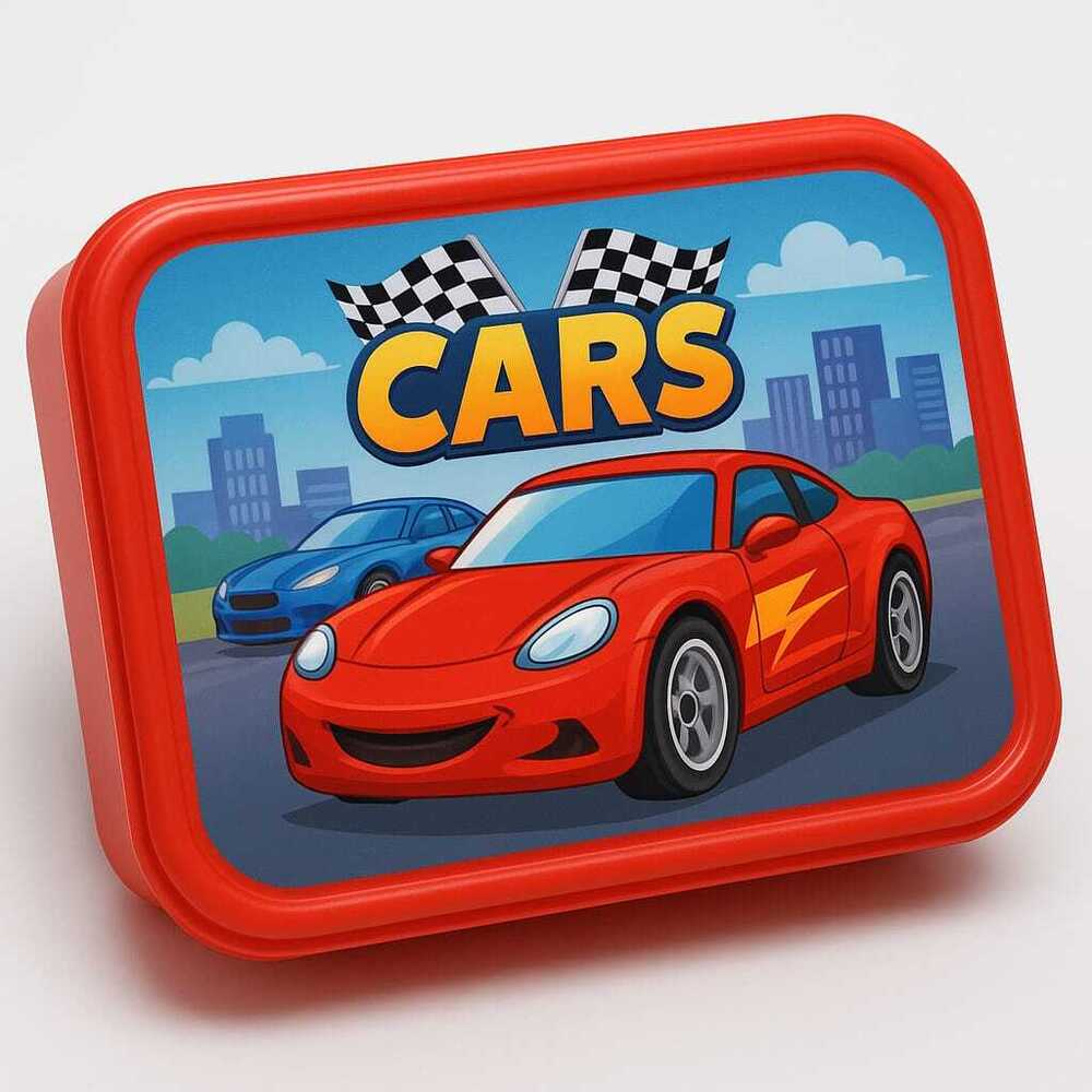 Cars Theme Printed Tiffin Box
