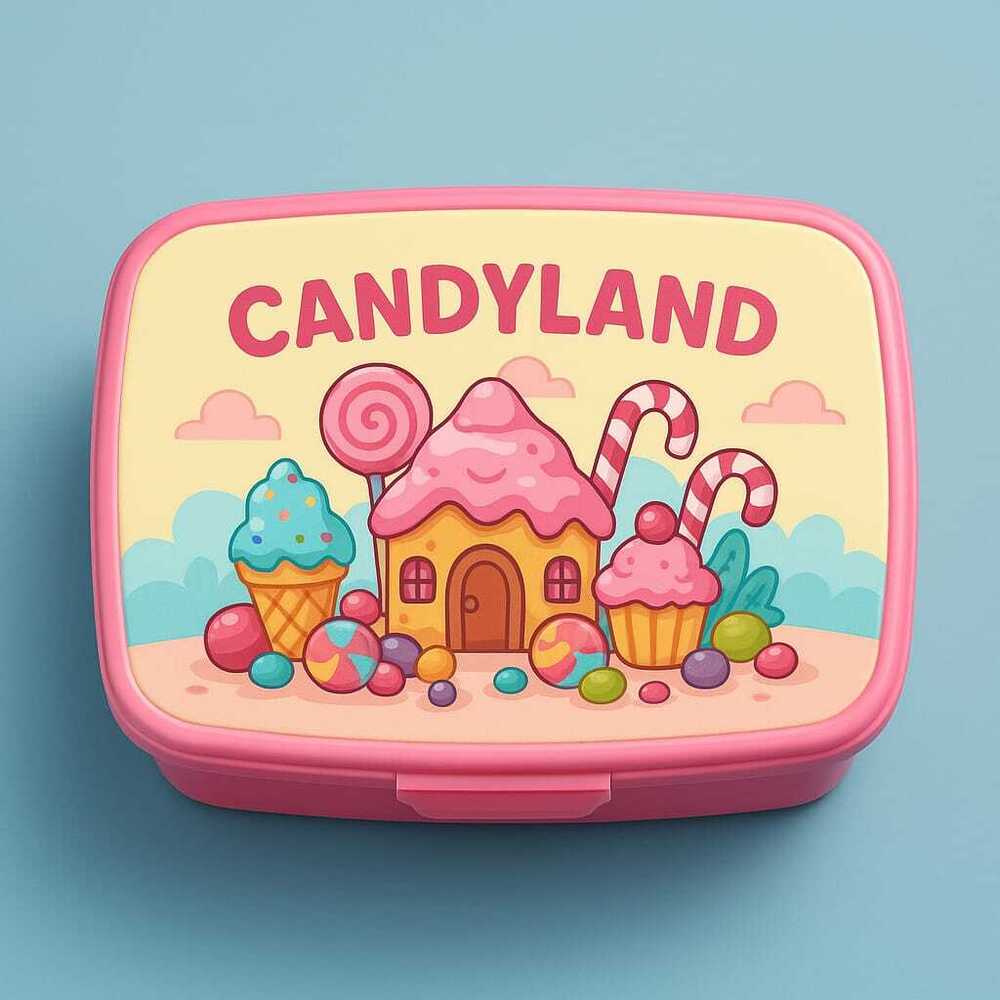 Custom Print Candyland Theme Tiffin Box