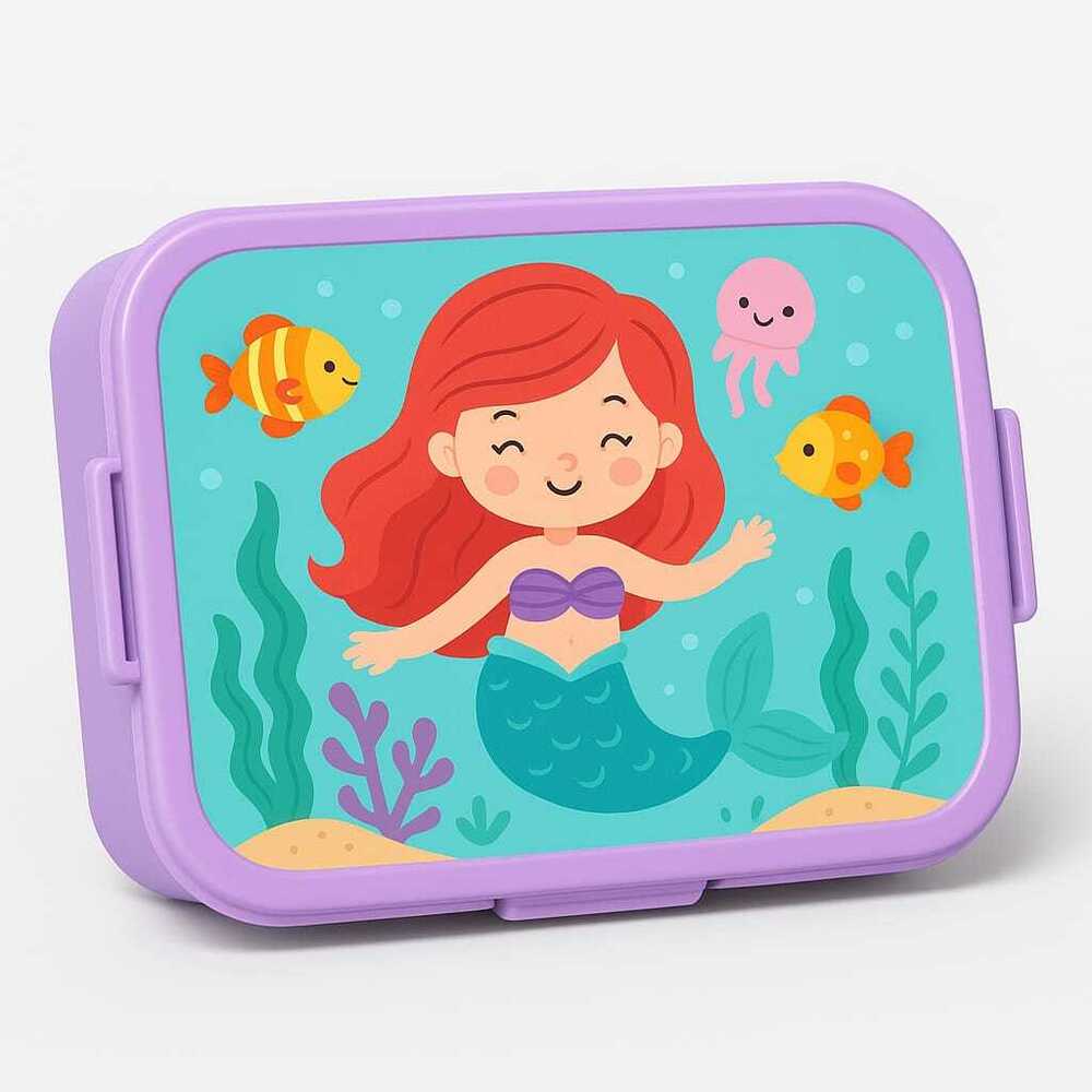 Custom Print Mermaid Theme Tiffin Box