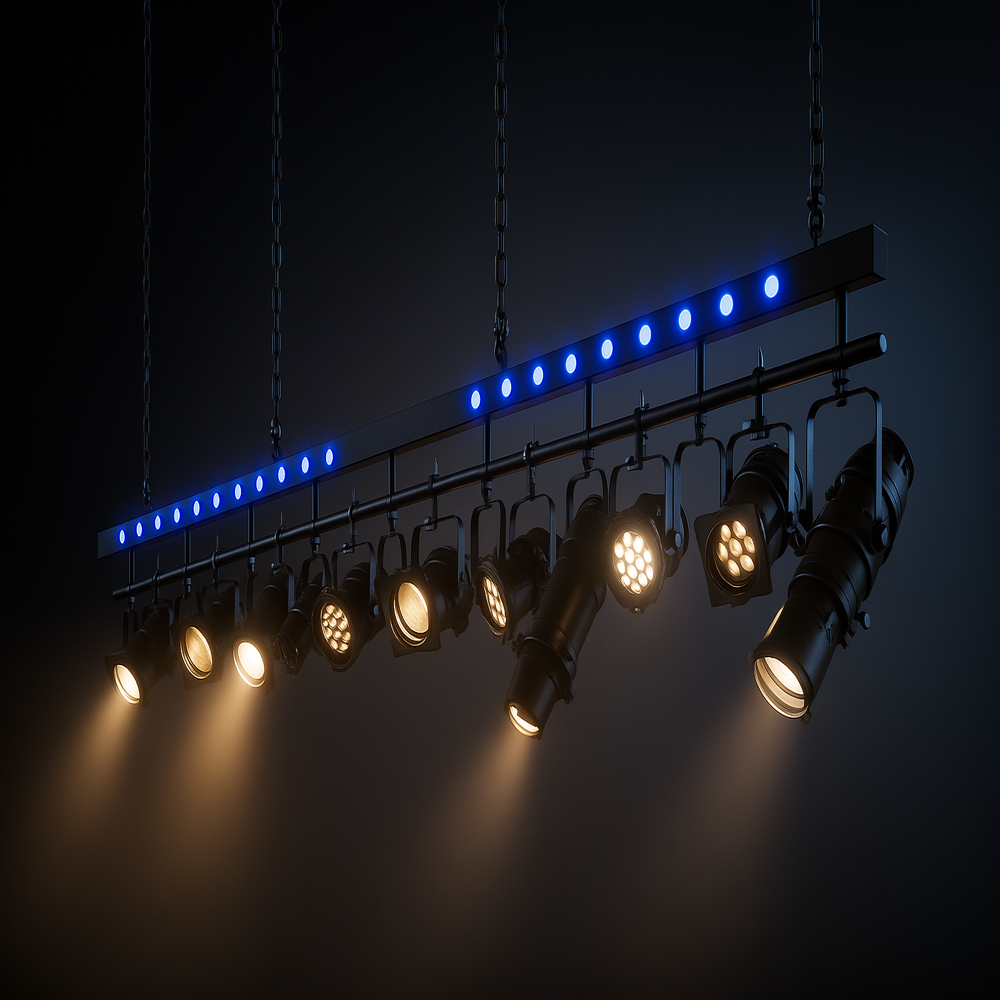 Modular wired Fixed Heavy Duty Stage Lighting Bar System