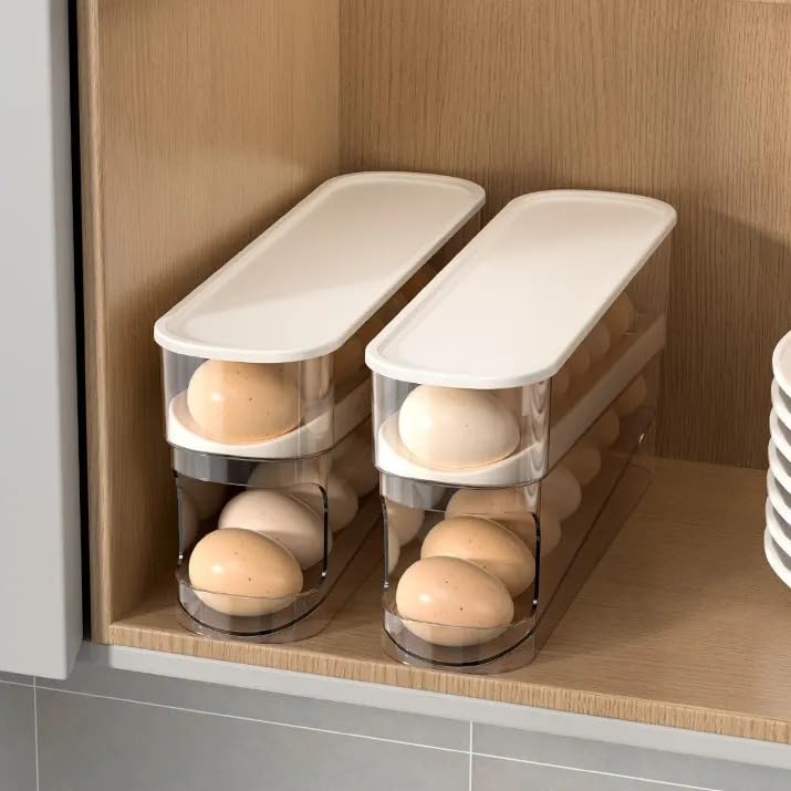 2 Layer Egg Dispenser - Color: Transparent