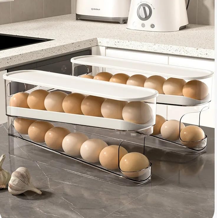 2 Layer Egg Dispenser - Color: Transparent