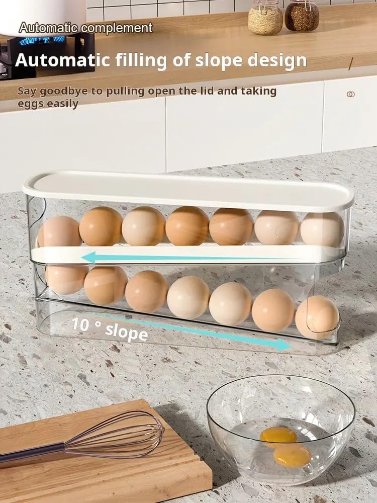 2 Layer Egg Dispenser - Color: Transparent