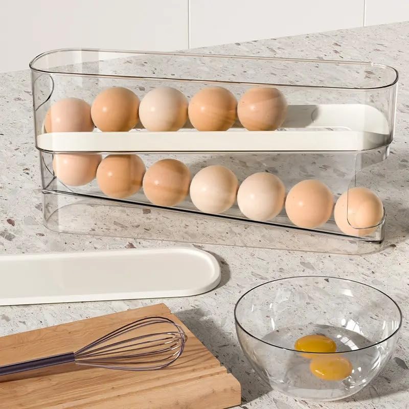 2 Layer Egg Dispenser - Color: Transparent