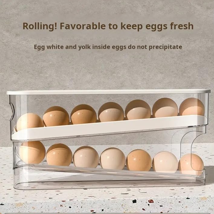 2 Layer Egg Dispenser - Color: Transparent