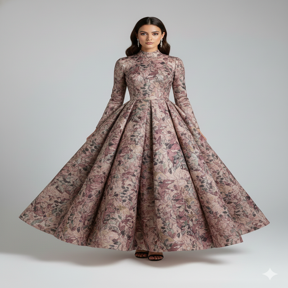 ELC 630 Linen Digital Printed Fabric