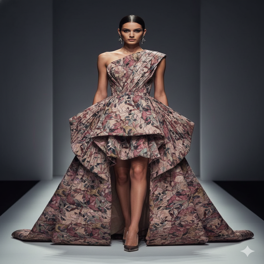 ELC 630 Linen Digital Printed Fabric