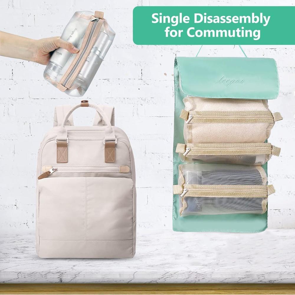 4-in-1 Hanging Roll Up Makeup Pouch Kit