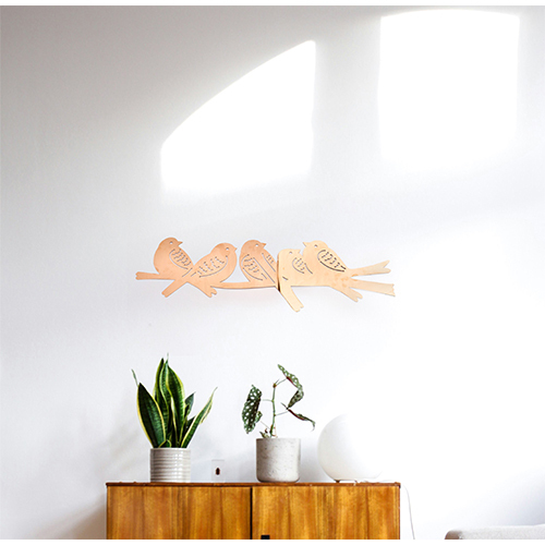 M29-b Birds On Branch - Rosegold - Feature: Durable