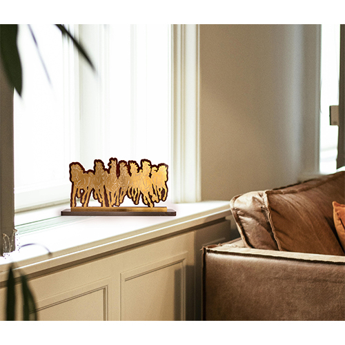 M61 Horse For Table Top - Color: Golden