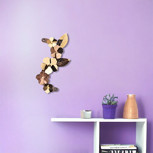 M60 3D Flower S Curve - Color: Golden