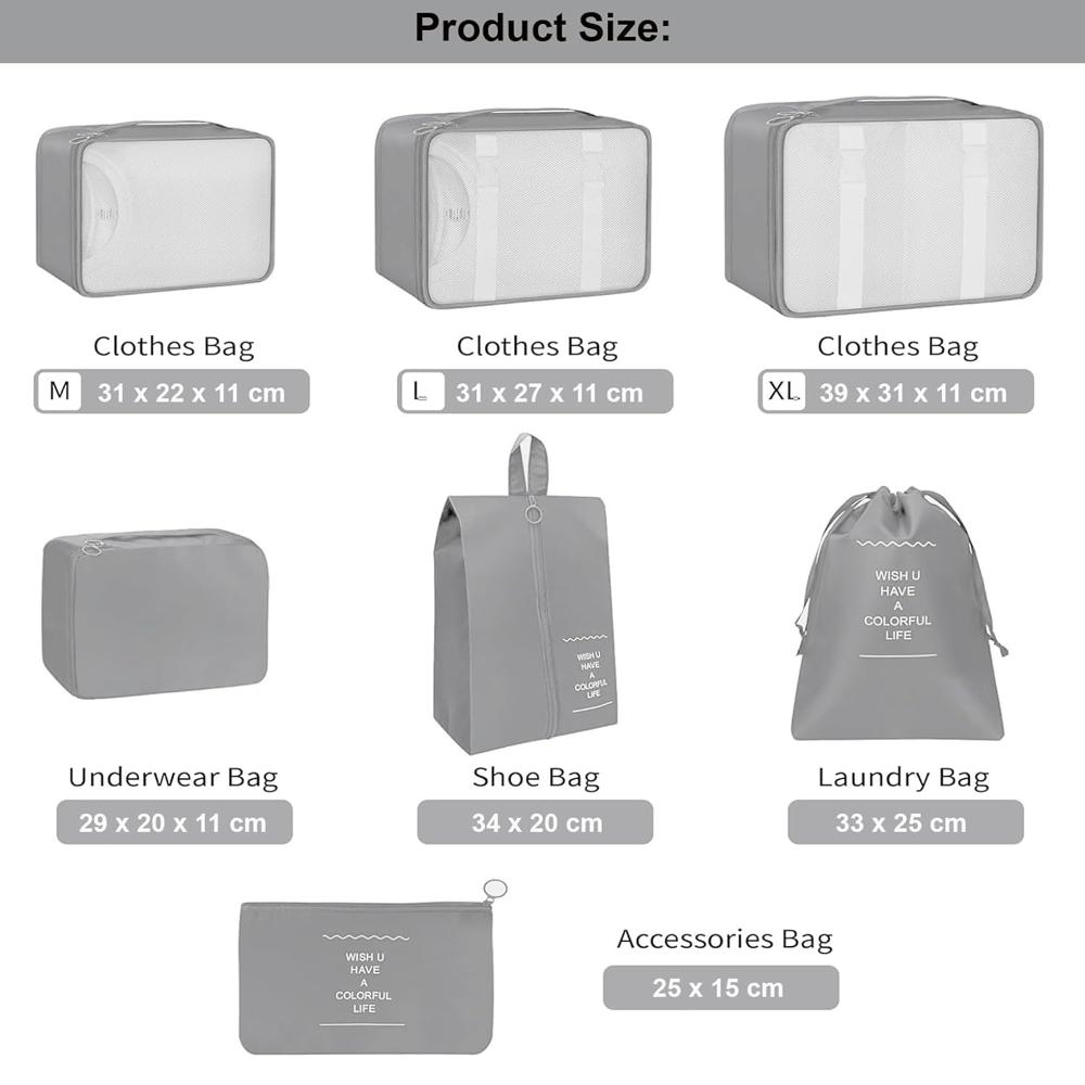 7 pcs laundry bag
