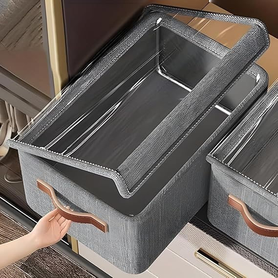 26L Folding Storage Box with Lid