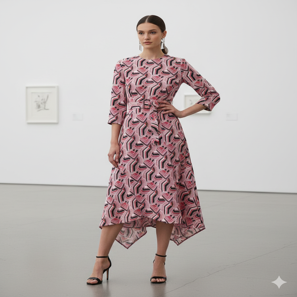 ELC 625 Linen Digital Printed Fabric