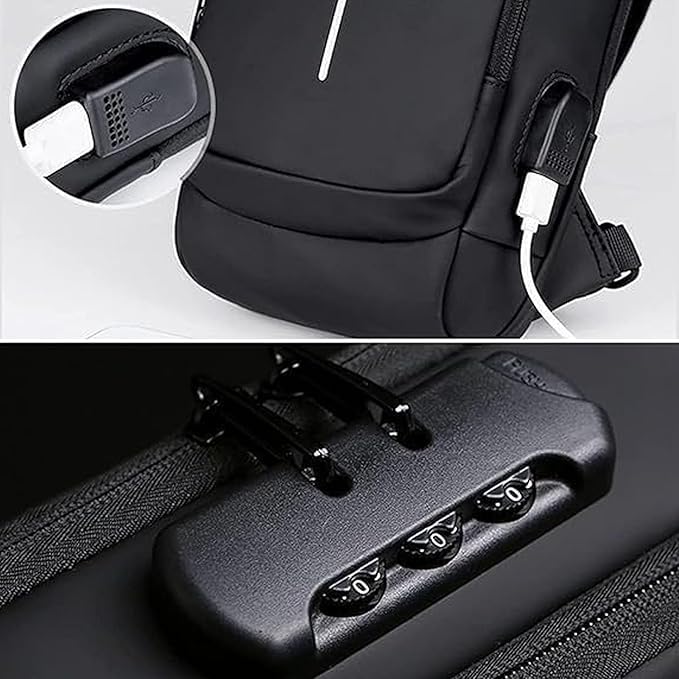 Anti-Theft Chest Bag With USB Charging Port