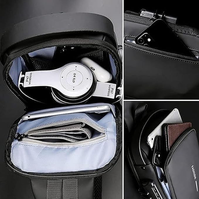 Anti-Theft Chest Bag With USB Charging Port