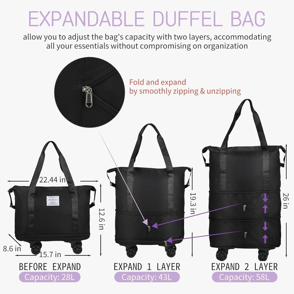 Rolling Duffle Bag With Wheels - Age Group: Adult