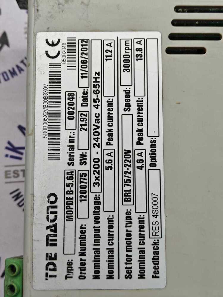 Tde Macno Mopde B-5.6a