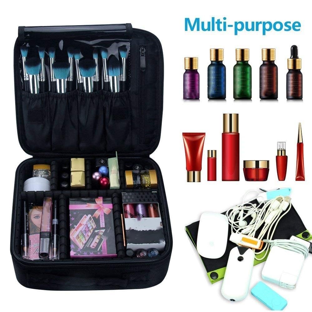 Toiletry Vanity Box with Adjustable Compartment