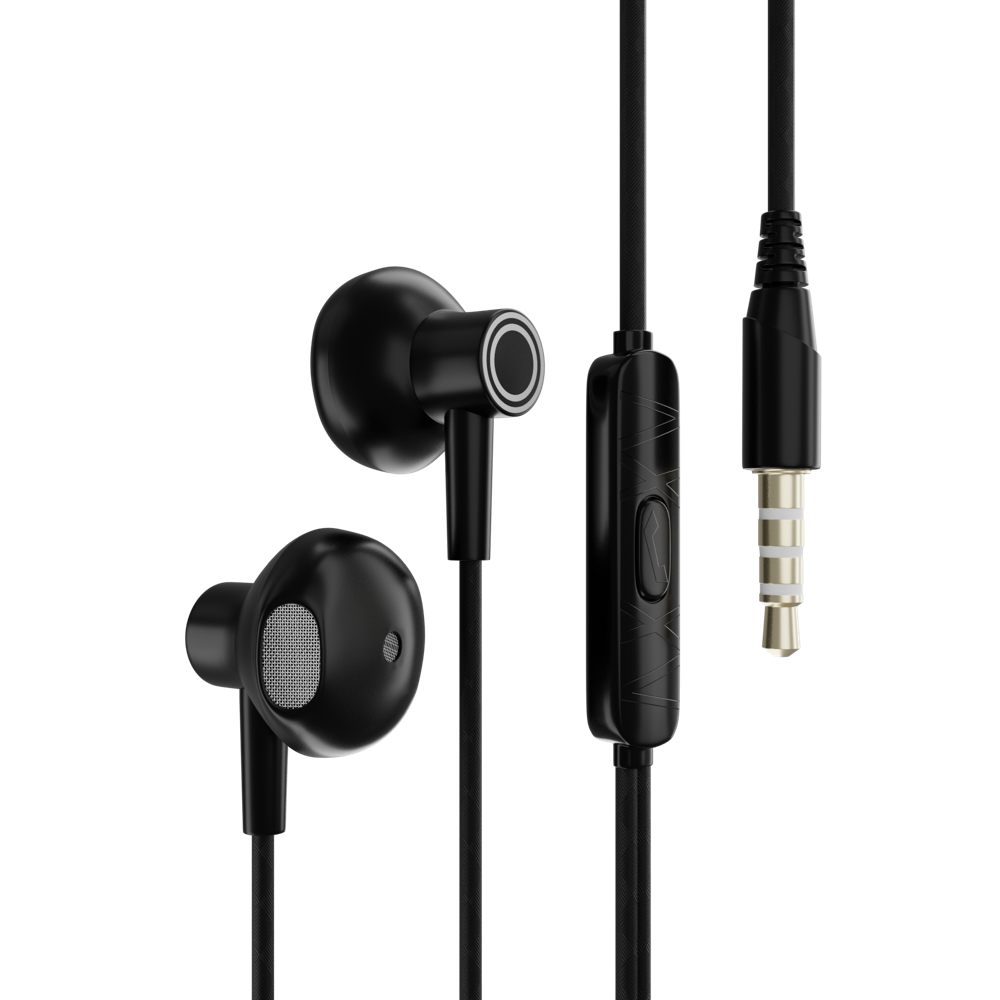 Orbit Wired Earphones - Color: Black