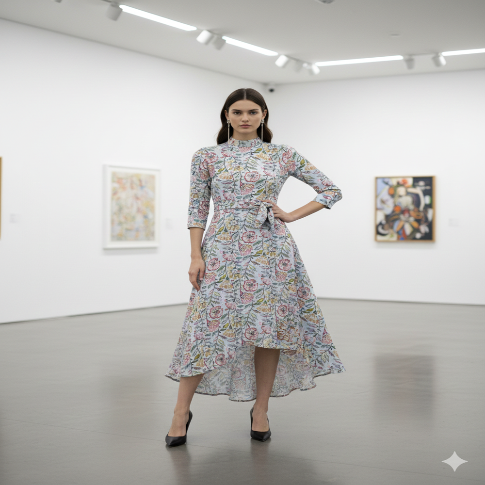 ELC 615 Linen Digital Printed Fabric