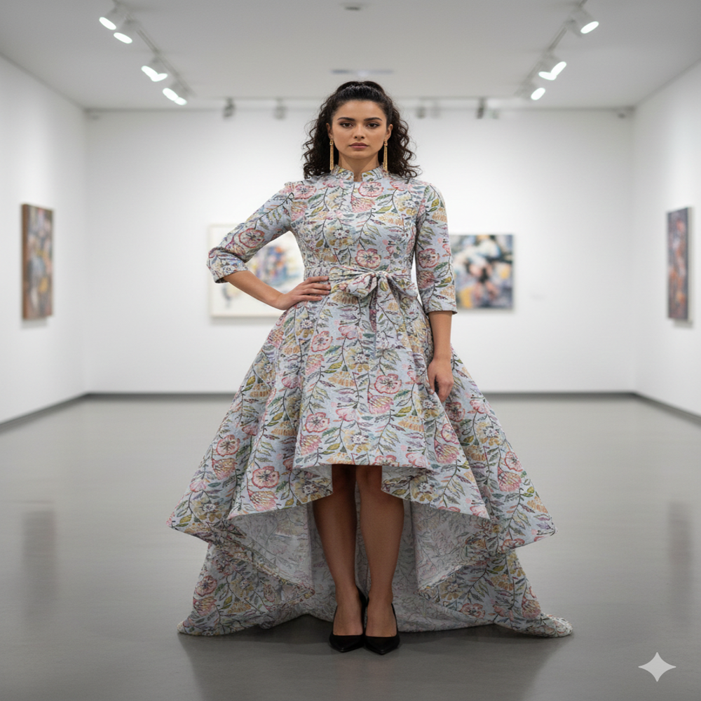 ELC 615 Linen Digital Printed Fabric