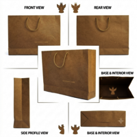 80 Gsm Brown Paper Shopping Bag - Max Load: 5 Kg  Kilograms (kg)