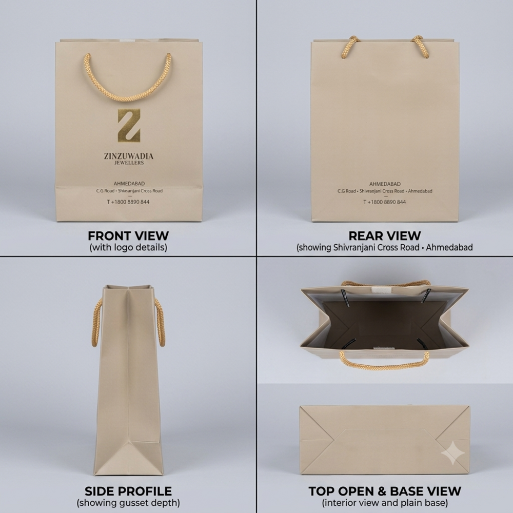 120 GSM Light Brown Paper Shopping Bag 120 GSM Light Brown Paper Shopping Bag