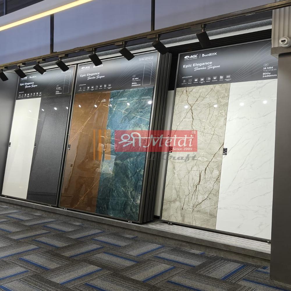 Slanted Slider Tile Display Stand