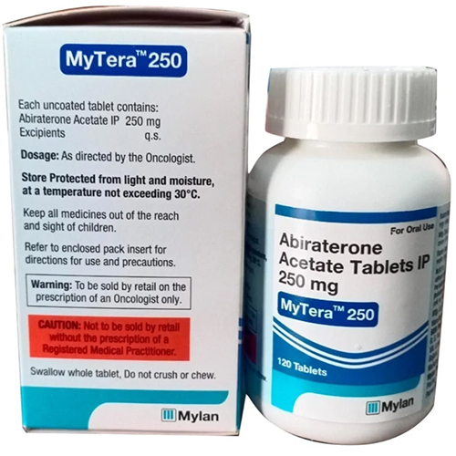 250 Mg Abiraterone Acetate Tablets IP