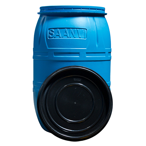 200l Blue Open Top Wide Mouth Barrel Drum - Diameter: 19 Inch (In)