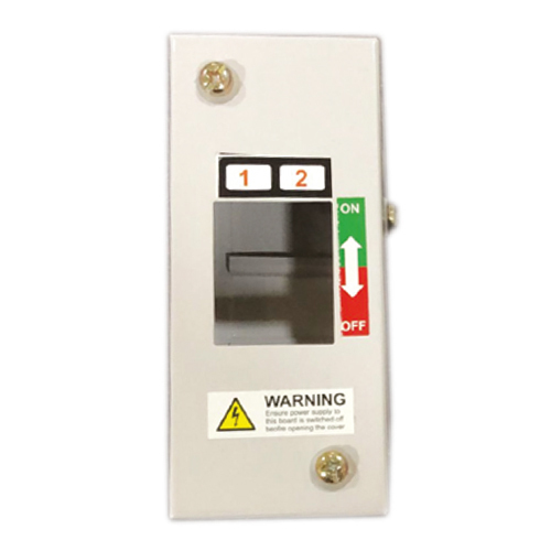 1X2 Way Spn Single Door Mcb Box - Color: White