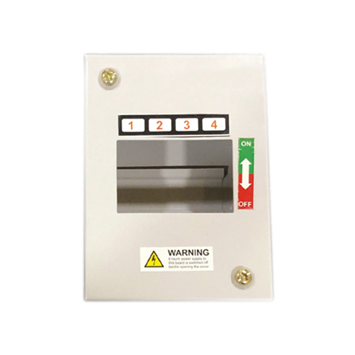 3X4 Way Spn Single Door Mcb Box - Color: White