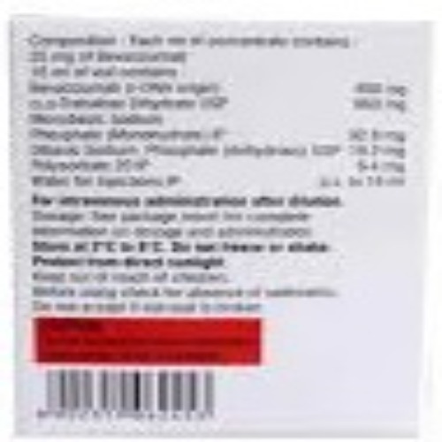 Bevarest 400 Mg Injection - Physical Form: Liquid