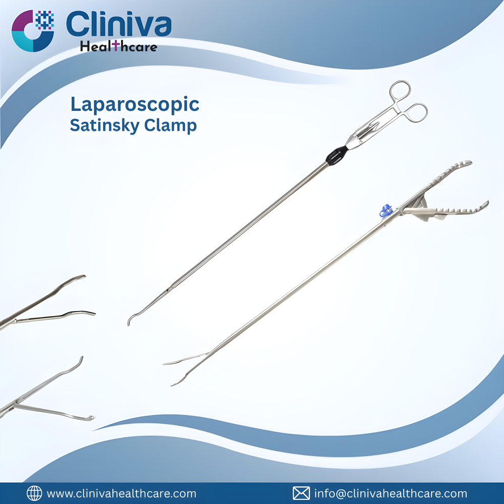 Laparoscopic Satinsky Clamp 10mmx400mm