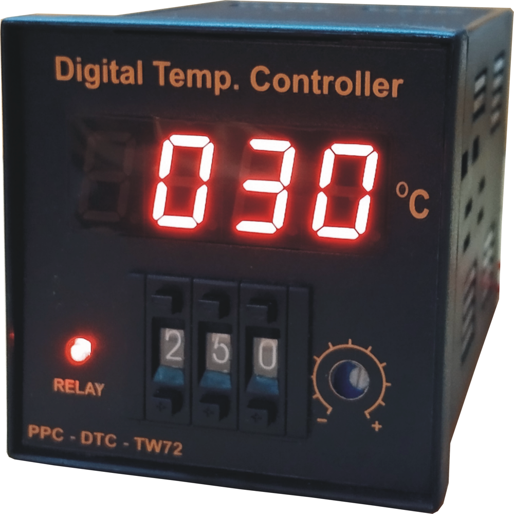 Ppc-Dtc-Pw Digital Temperature Controller - Dimension (L*W*H): 72(W)* 72(H)* 110 (D) Mm (Cutout- 68*68Mm) Millimeter (Mm)