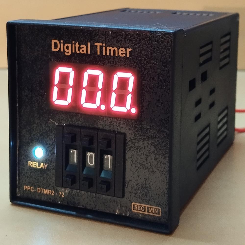 Ppc-Dtmr Digital Timer - Dimension (L*W*H): 72(W)*72(H)*110 (D) Mm (Cutout- 68*68Mm) Millimeter (Mm)