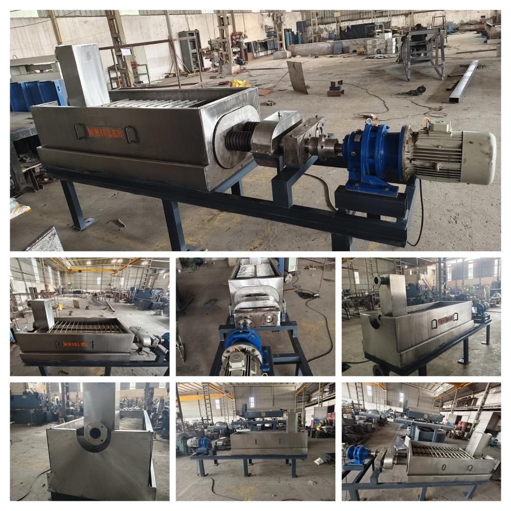 WHIRLER Effluent SS316 Self Cleaning Dehydrating Sludge Belt Press